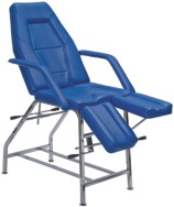 Педикюрное кресло ПК 01 Плюс хромированный каркас раскладывается горизонтально