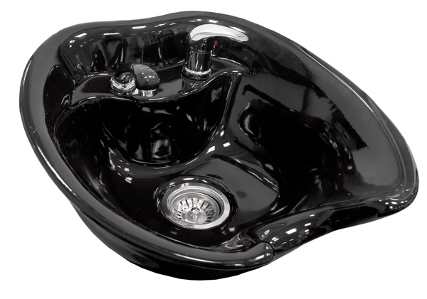 Раковина глубокая 0331 (Тюльпан) черная со сливом