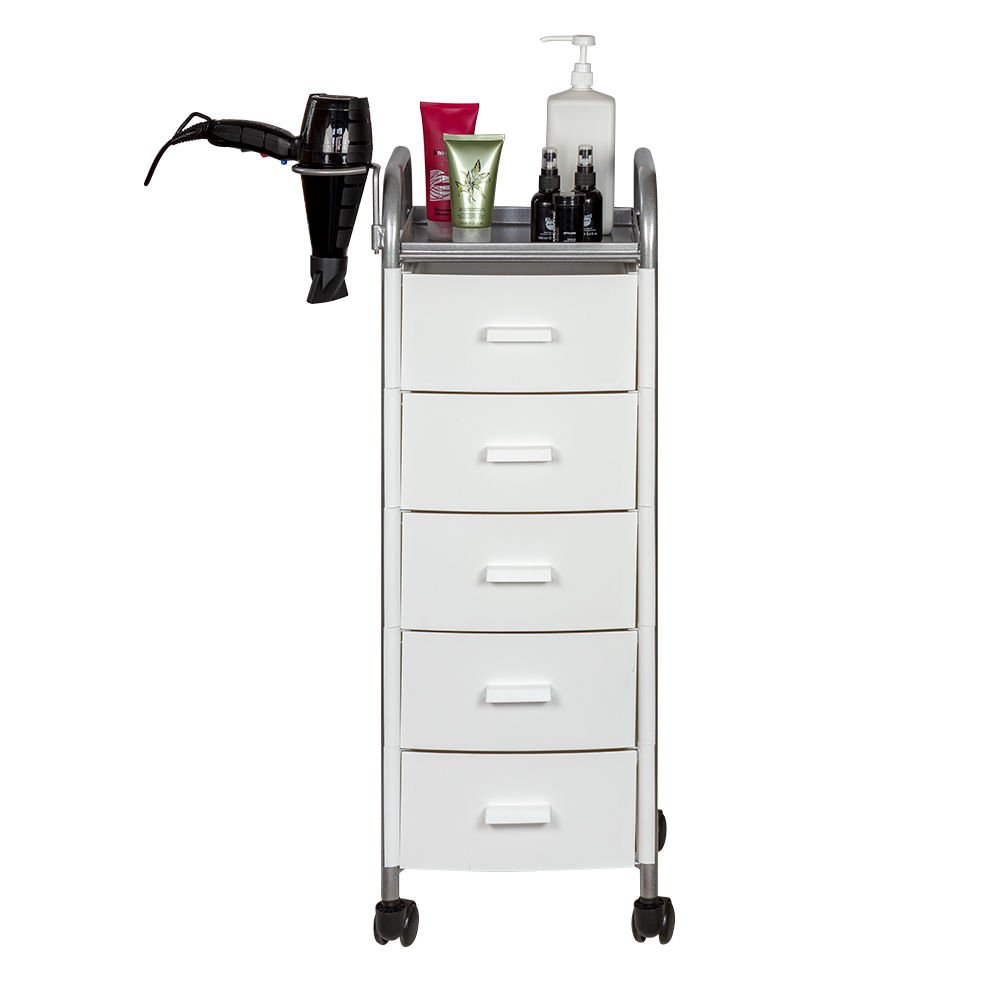 Тележка парикмахерская Глорис-02 белая