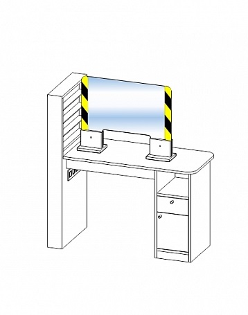 Защитный экран для маникюра мобильный и легкий