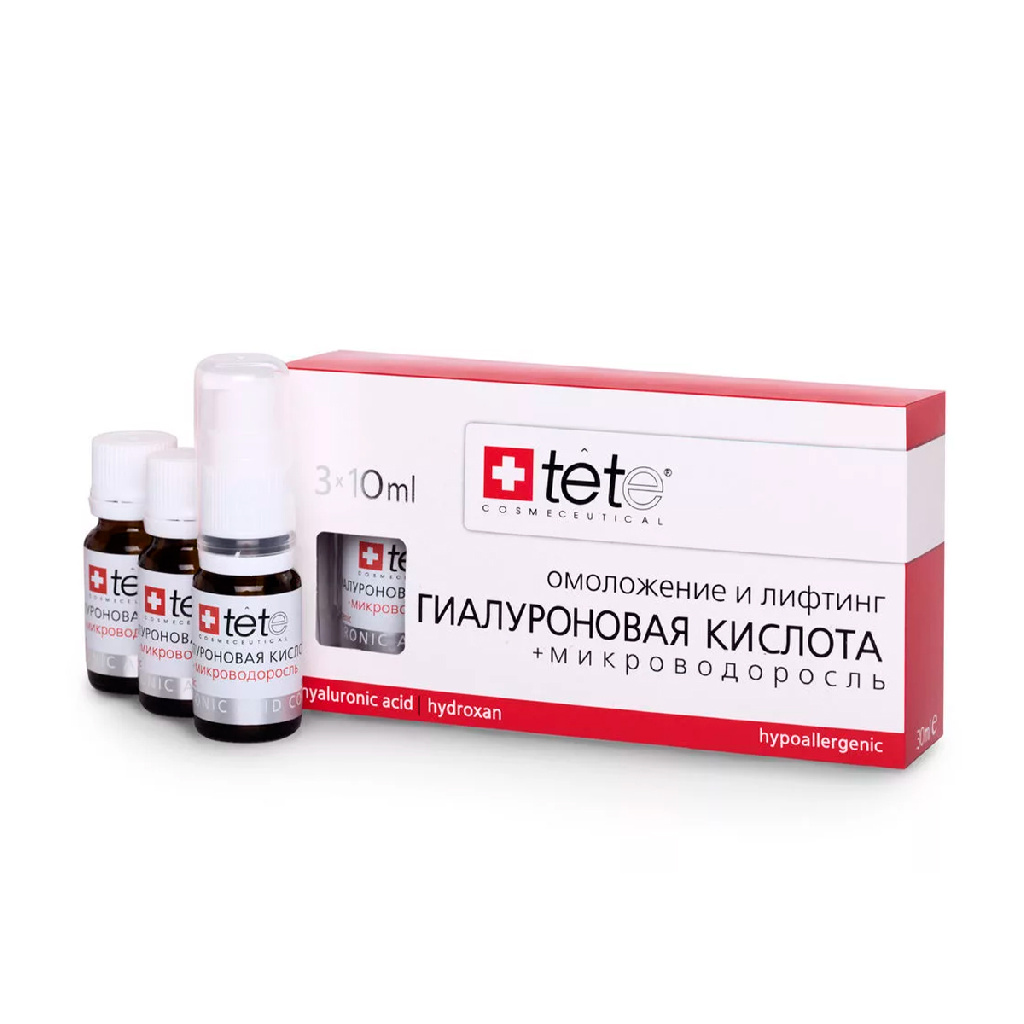 TETe Hyaluronic Acid Hydroxan Microvodorosli 3x10ml