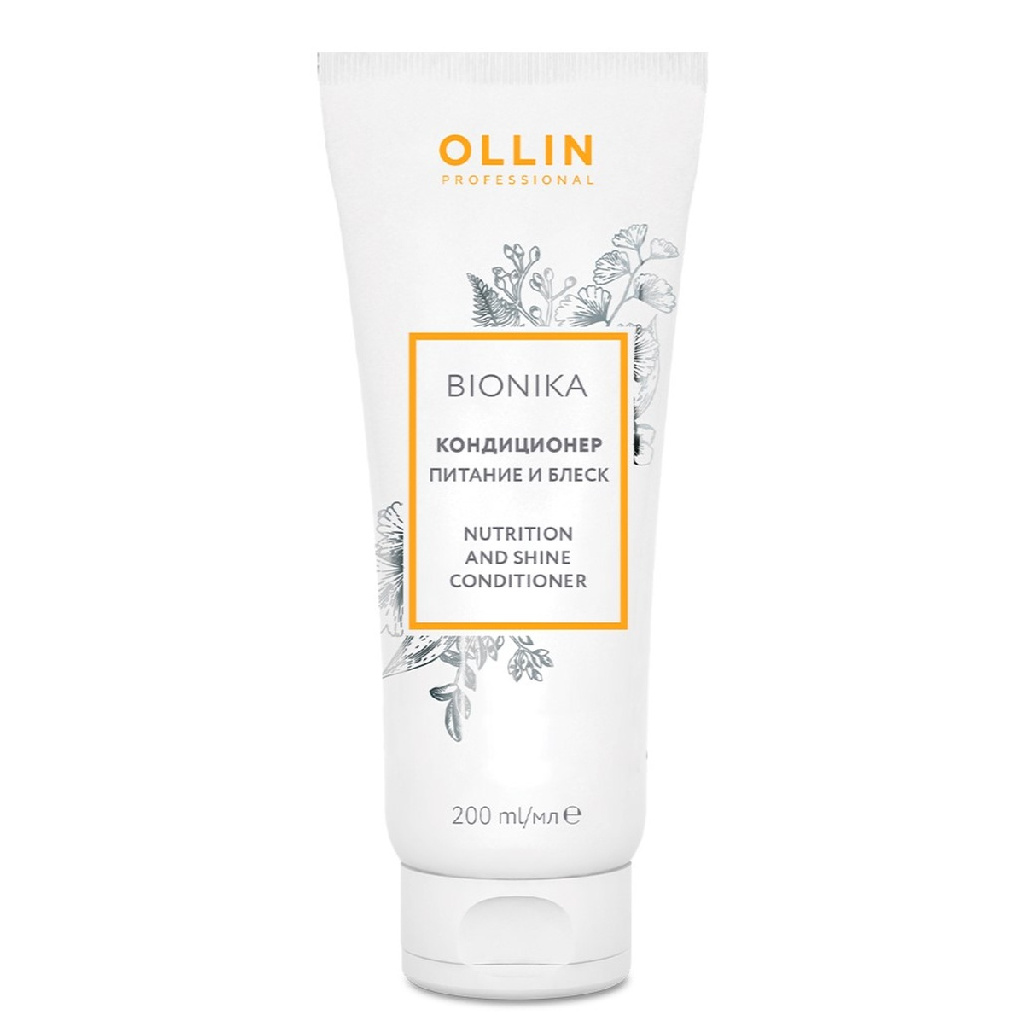 a4425255-f3da-11e8-bdc4-001e67fb60ab〵Ollin, Кондиционер «Питание и блеск» BioNika, 200 мл_1 (1)