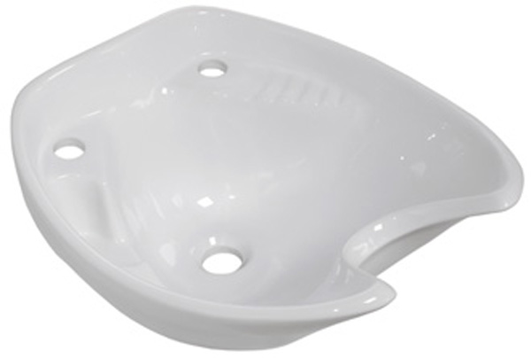 Раковина средняя белая со сливом