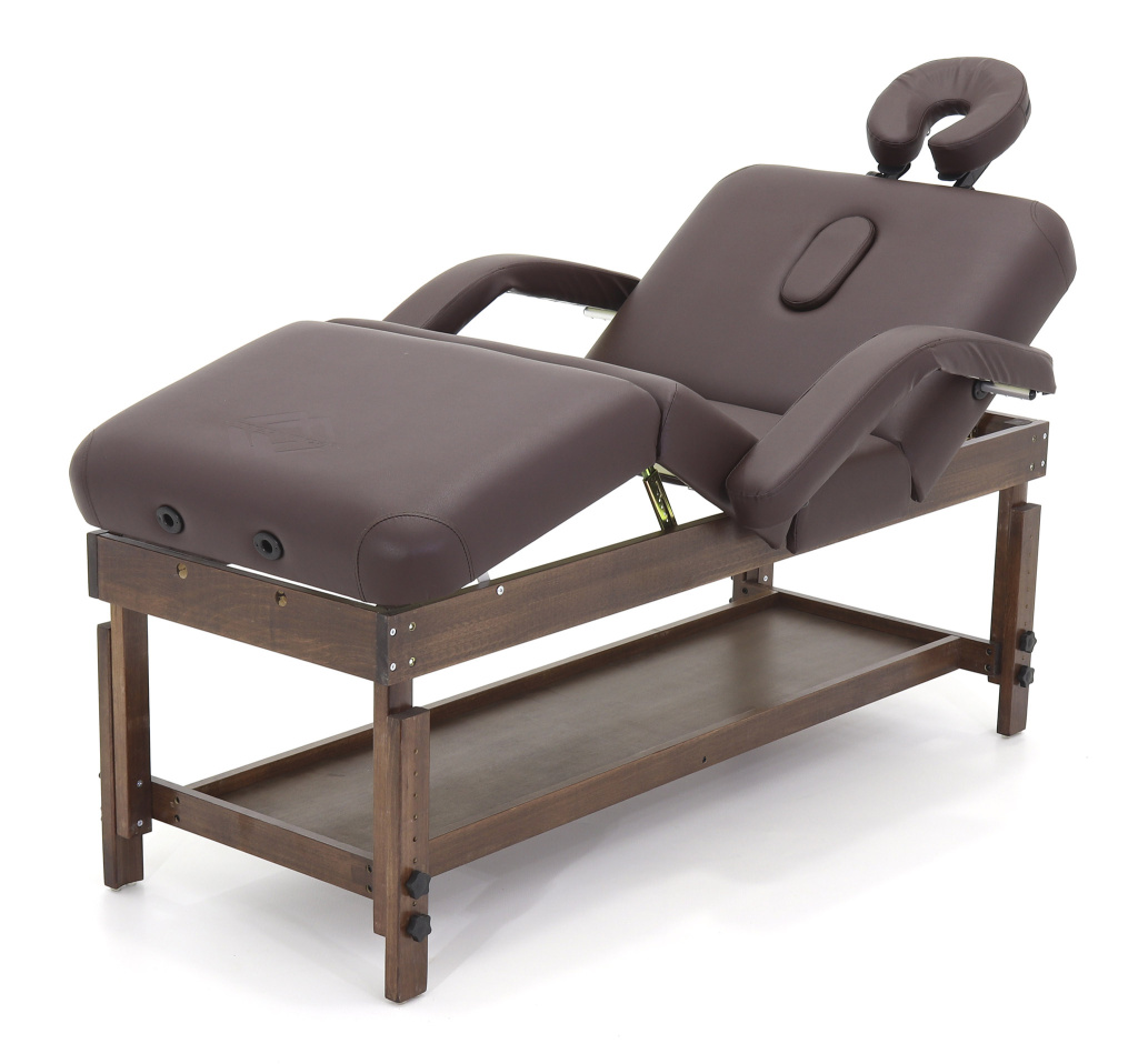 Стационарный массажный стол FIX-0A (МСТ- 15Л) четырехсекционный регулировка высоты