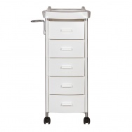 Тележка парикмахерская Глорис-03 белая