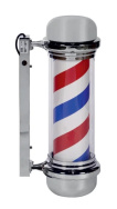 Вывеска для мужского салона Barber Pole c подсветкой и вращением