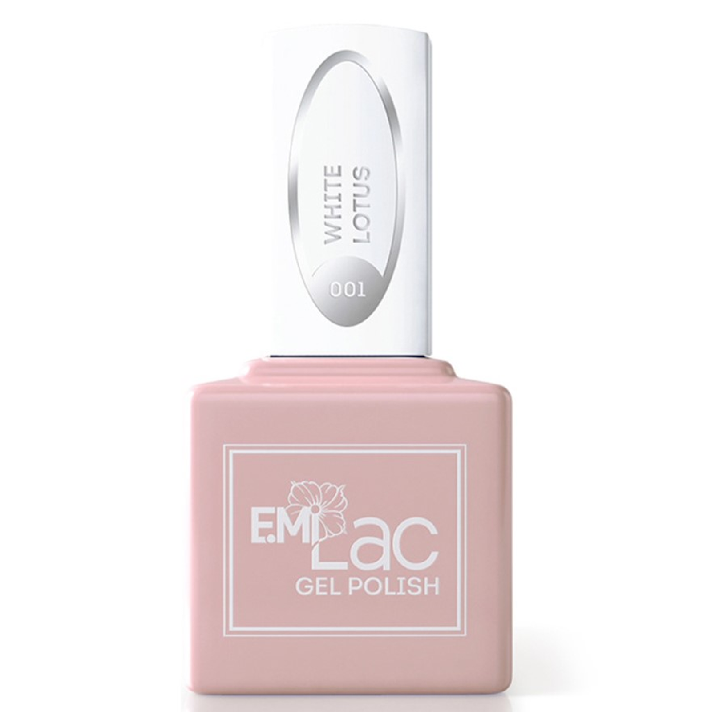 6d9dfa5f-4062-11eb-ba86-001e67fb60ab〵E.MiLac, Гель-лак №001 Белый лотос, 15 мл_0