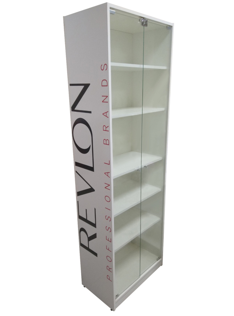 Шкаф витрина двойной дверцы стекло