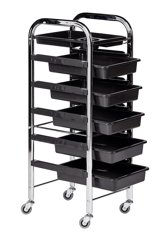 Парикмахерская тележка T01 хромированный каркас