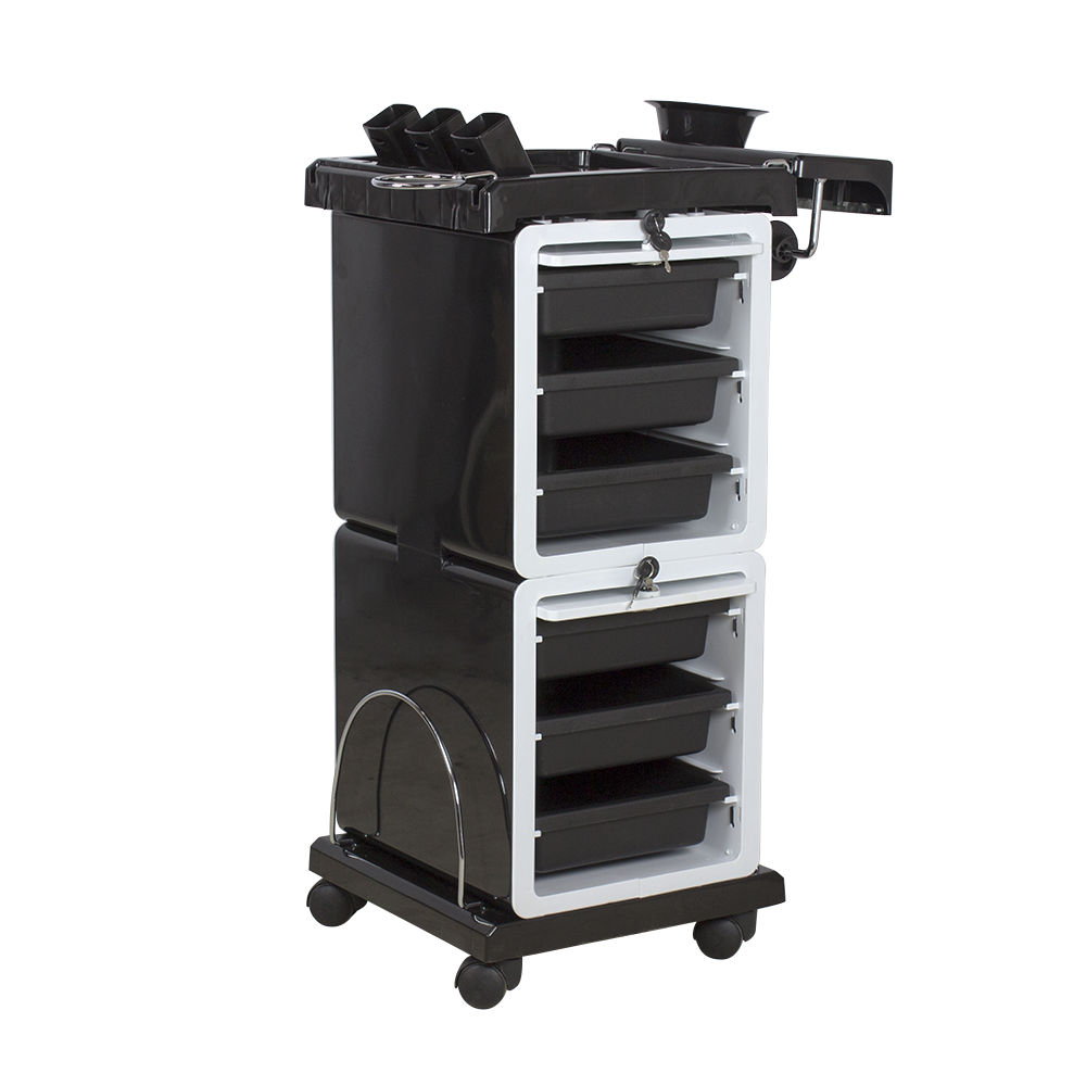 Парикмахерская тележка T18 два блока с замками