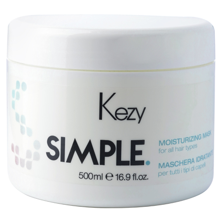 Kezy, Маска увлажняющая для всех типов волос Simple, 500 мл