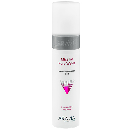 9109 ARAVIA Professional Мицеллярная вода 3 в 1 с экстрактом готу кола Micellar Pure Water