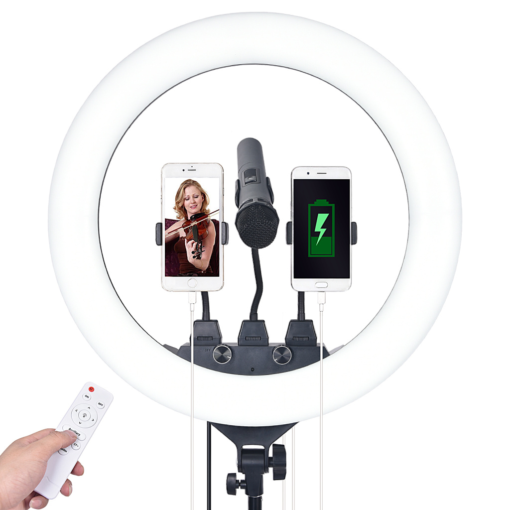 Кольцевая лампа OK LED RING 600 FT 220 L внешний диаметр 55 см.