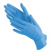 Перчатки нитриловые (голубые) Malibri  "L" 100шт/упк